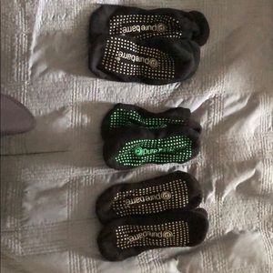 Three pairs of pure barre socks
